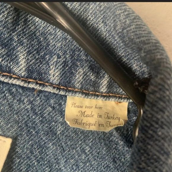 Levi Made & Crafted LMC Drop Shoulder Inside Out Denim Trucker Jacket Medium - Picture 6 of 6